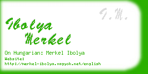 ibolya merkel business card